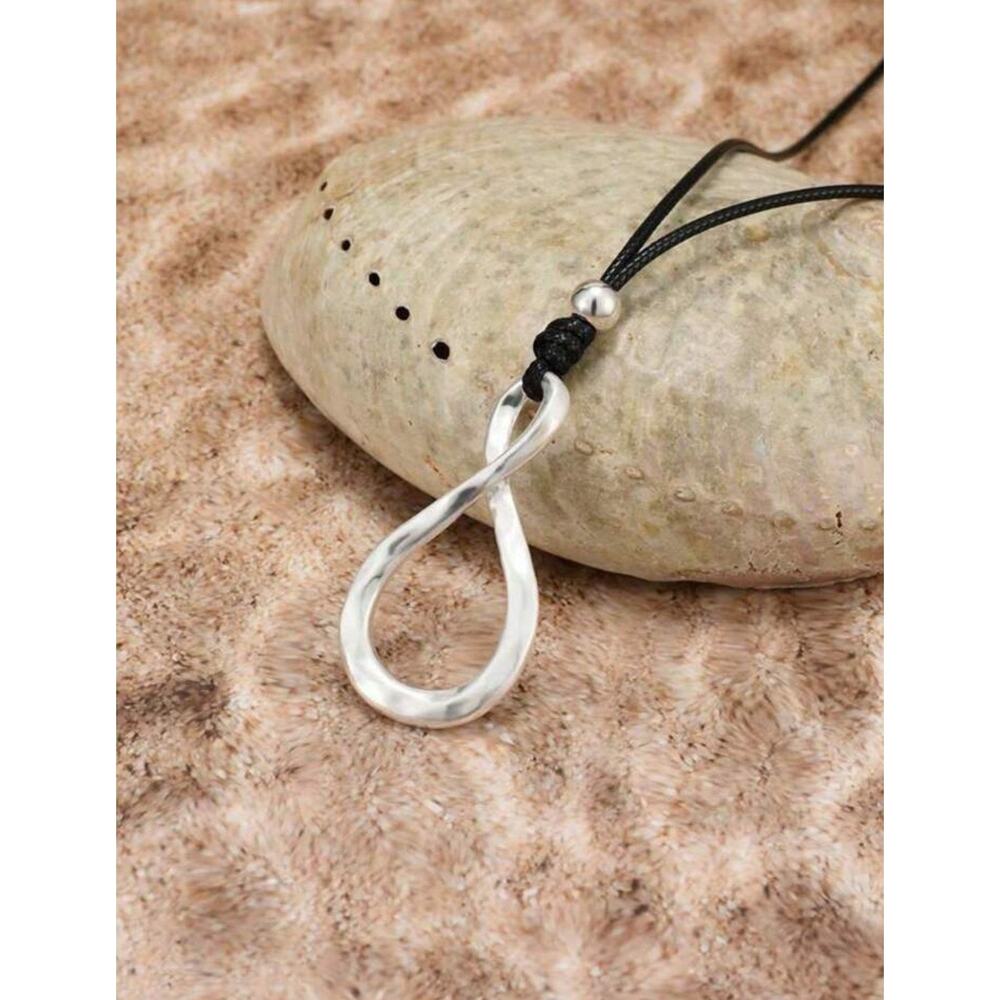 Luxury Minimalist 8-Shape Pendant Necklace, Healing, Love Infinity, Western